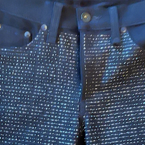 NWOT Rag and Bone coal black beaded denim 28 - Picture 3 of 7